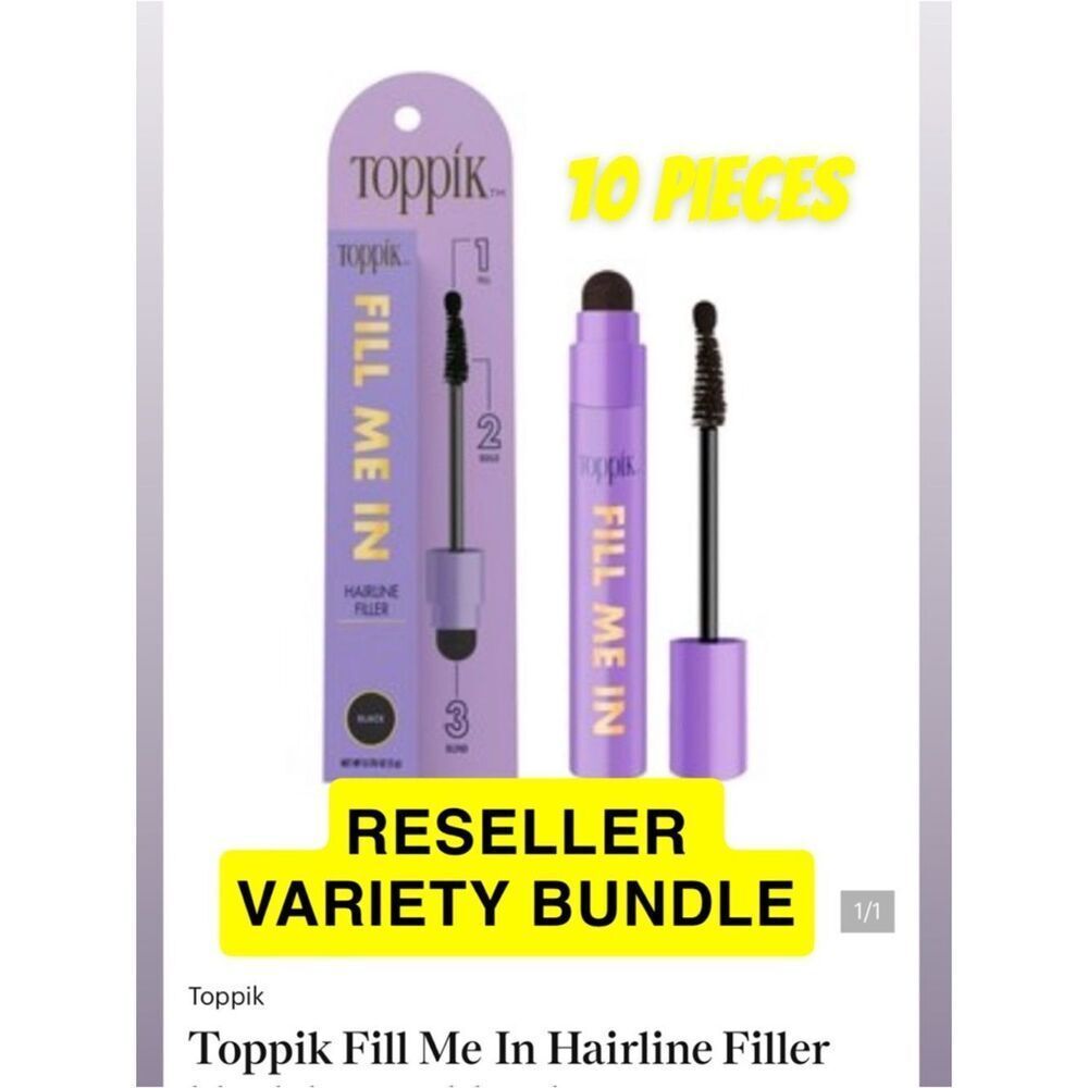 10X-Toppik Fill Me In Hairline Filler black brown blonde